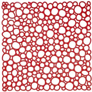 Koziol OXYGEN Decorative Panel Red Transparent Plastic