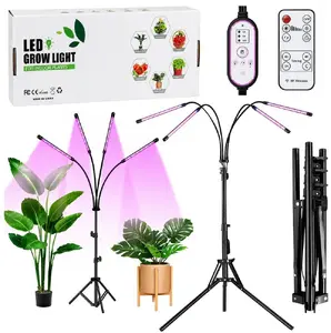 Lean EDUKAMP Lampa LED Do Wzrostu Uprawy I Doświetlania Roślin Statyw 4 Panele