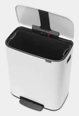 Brabantia 211300 Белый контейнер для мусора с педалью Photo 3