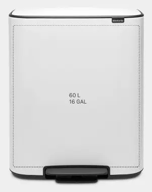 Brabantia 211300 Белый контейнер для мусора с педалью Photo 4
