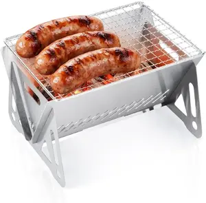 Vilde portable folding charcoal grill made of steel