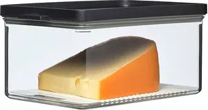 Mepal Omnia Cheese Storage Box Rectangular 2 L Black
