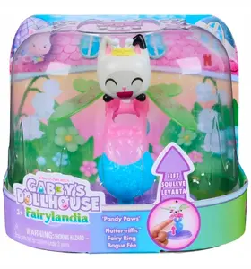Spin Master Gabby's Dollhouse Fairylandia Baby Box Cat Flutter-riffic Fairy Ring with Display Stand Multicolour Kids Toy for Boys and Girls Ages 3 and Up