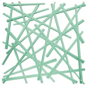 Koziol STIXX Decorative Panel Green Transparent Plastic Set of 4