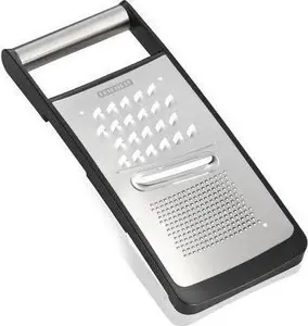 Leifheit 03012 Manual Grater and Spiralizer Flat Grater made of Stainless Steel