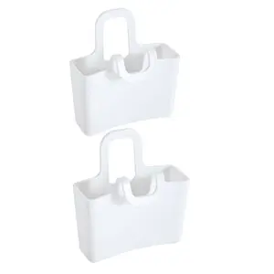 Koziol LILLI cup carryall bag for cookies and tea bags, white, 2 pieces