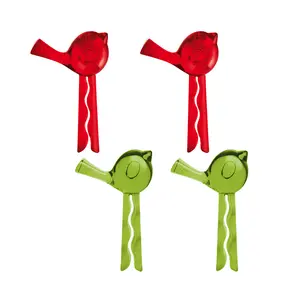 Koziol Pi:p Bag sealing clip 4 pieces Green and Red