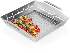 Vilde Perforated Steel Grilling Basket