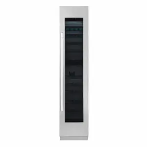 Built-in panel ready column wine cellar SKS with 2 temperature zones, Smart Inverter compressor, Wi-Fi ThinQ app control, and UV protection glass