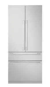Built-in French Door Refrigerator SKS SKSFD3634P with 36 Inch Width, Panel-Ready Design, Dual Smart Inverter Compressors, Multifunctional Convertible Drawer, Wi-Fi Connectivity, Water Dispenser, and Automatic Ice Maker