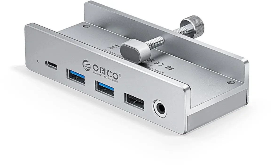 ORICO MH8P-SV-BP Aktīvs USB-C centrmezgls ar