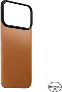 Magnetyczna skórzana nakładka Nomad na iPhone 18 Pro / 17 Pro MagSafe Horween skóra saddle