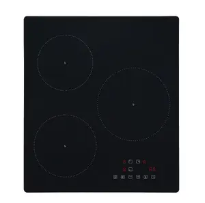 Greentek GIE345B Built-in induction hob 45 cm with 3 cooking zones, Booster function and 5200W max power