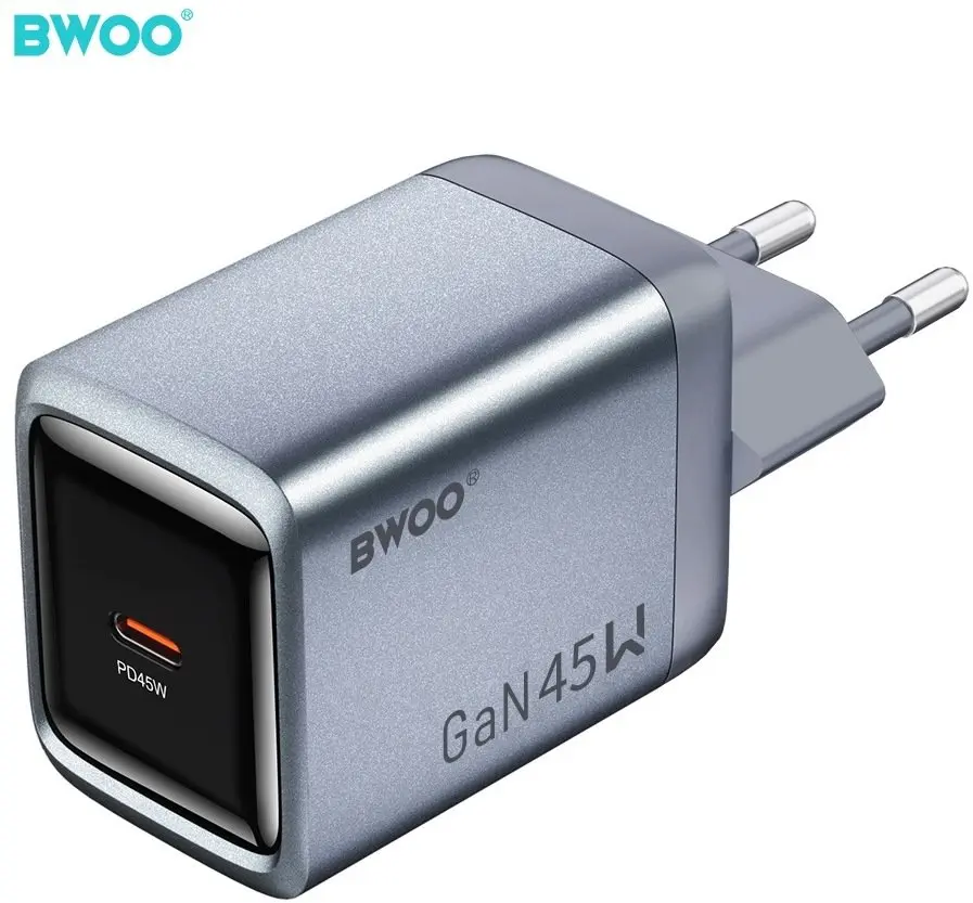 BWOO BO-CDA238 GaN Tīkla lādētājs 1xUSB-C