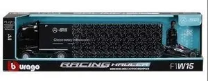 Bburago Formula and semi truck Mercedes-AMG Petronas 38402 play vehicle and track set multicolour for children from 3 years
