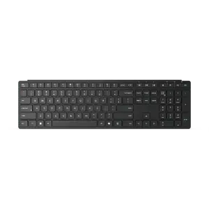 Lenovo Multi-Mode Pro Keyboard 6000 tastatūra bezvadu Bluetooth membrānas taustiņi lietuviešu izkārtojums melna