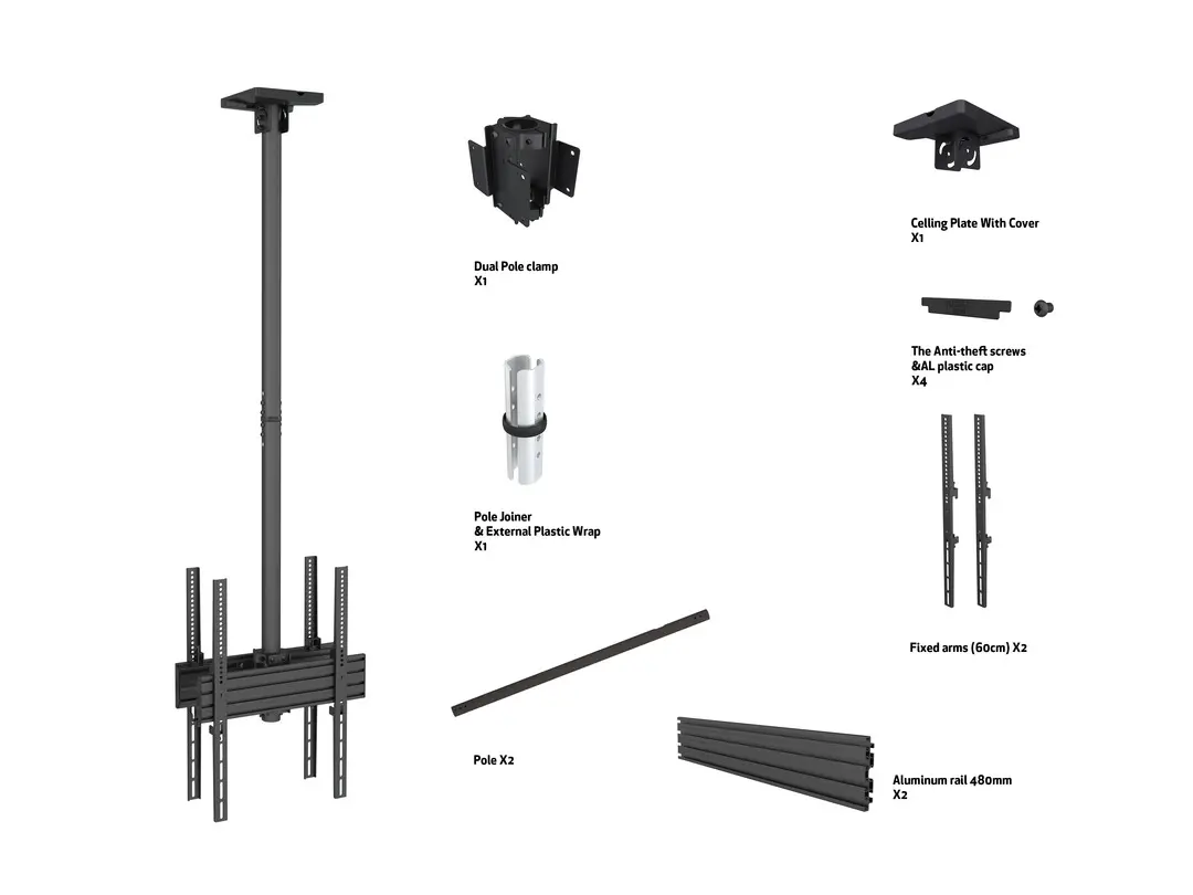 Multibrackets M Ceiling Mount Pro MBC1UX2P Photo 6