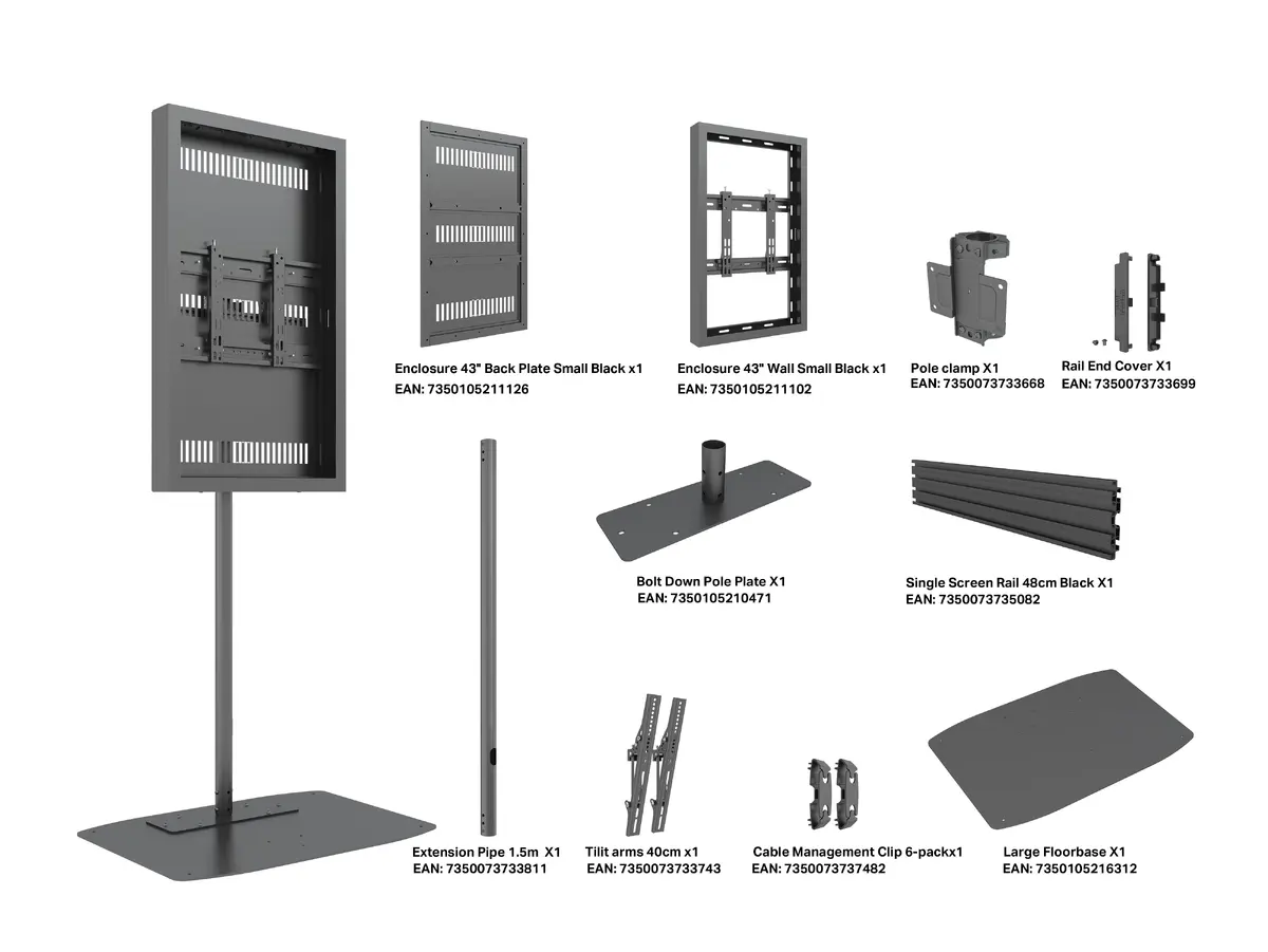 Multibrackets M Pro Series 43" Floorbase Enclosure Photo 8