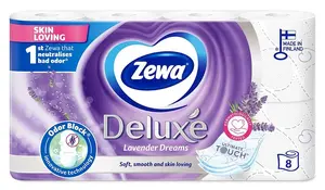 Туалетная бумага Zewa Lavender Dreams 3-слойная 8 шт