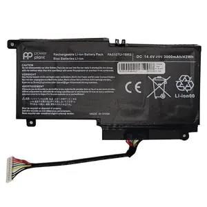 Klēpjdatora akumulators Power Plant priekš TOSHIBA PA5107U-1BRS 3000mAh 14.4V 43Wh Li-ion