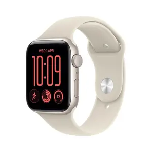 Apple Watch SE 3rd Generation GPS 40mm Starlight Aluminium Case with Sand Sport Band M/L OLED 64GB watchOS