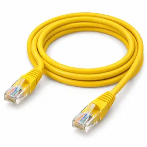 Сетевой патч-корд UTP CAT6 ElectroBase 0.25м желтый