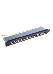NORDMARK 11324126F-6A 24 portu 19 collu STP un FTP ekranēts komutācijas panelis CAT6A, CAT6 un CAT5E tīkliem