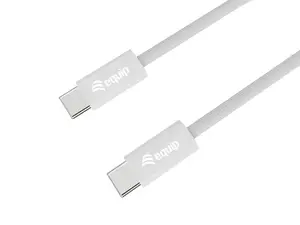 Equip USB 2.0 Cable USB-C Male to USB-C Male 0.5m PD 60W White