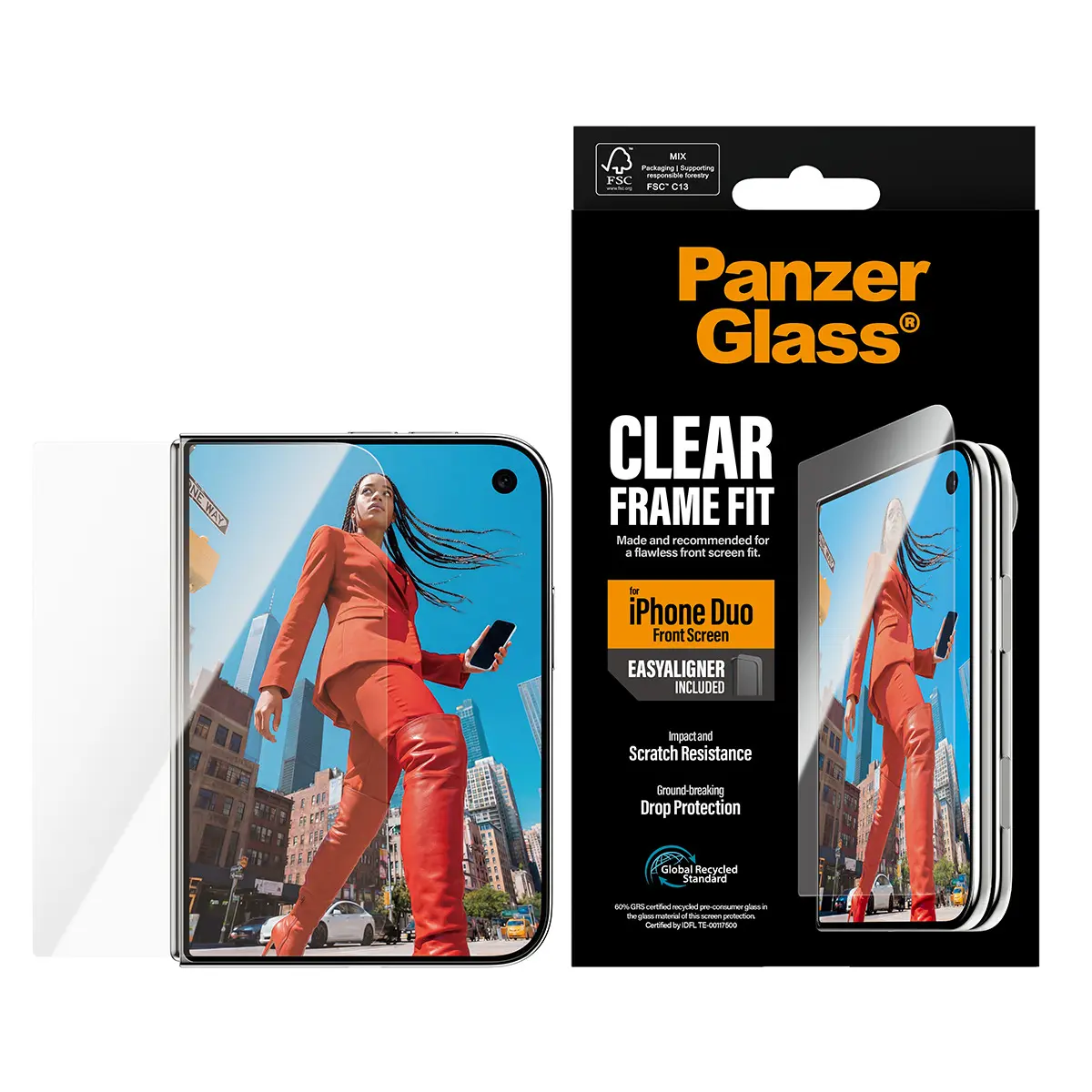 PanzerGlass Frame Fit ekrāna aizsargstikls Apple iPhone Duo Photo 12