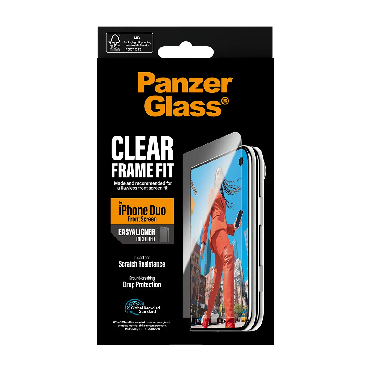 PanzerGlass Frame Fit ekrāna aizsargstikls Apple iPhone Duo Photo 13
