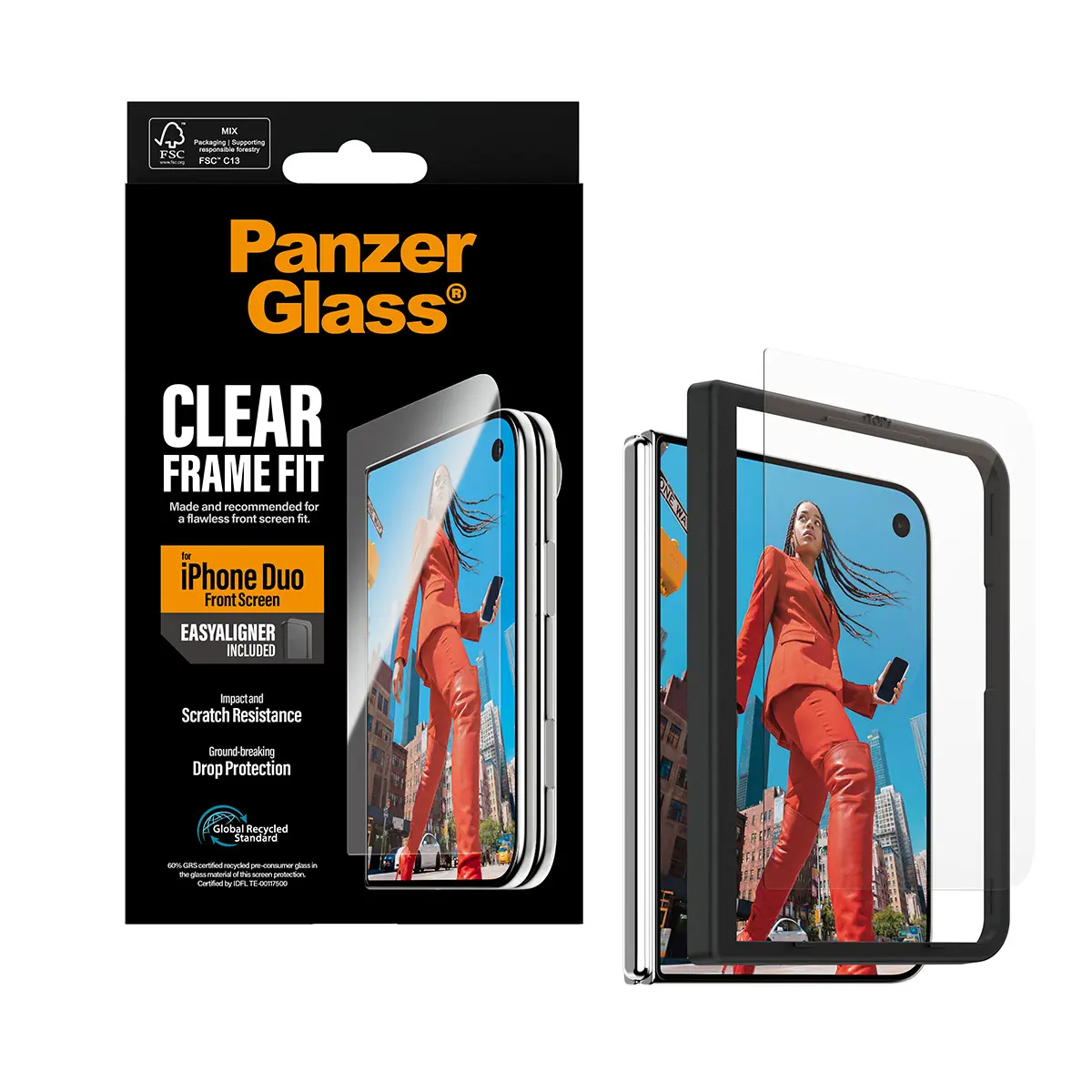 PanzerGlass Frame Fit ekrāna aizsargstikls Apple iPhone Duo Photo 15
