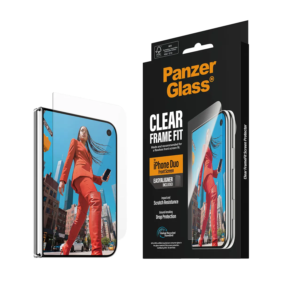 PanzerGlass Frame Fit ekrāna aizsargstikls Apple iPhone Duo Photo 16