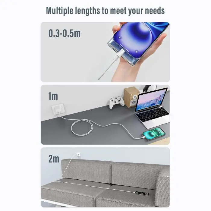 Equip USB 2.0 Cable USB-C to USB-C 1m 60W White Photo 6