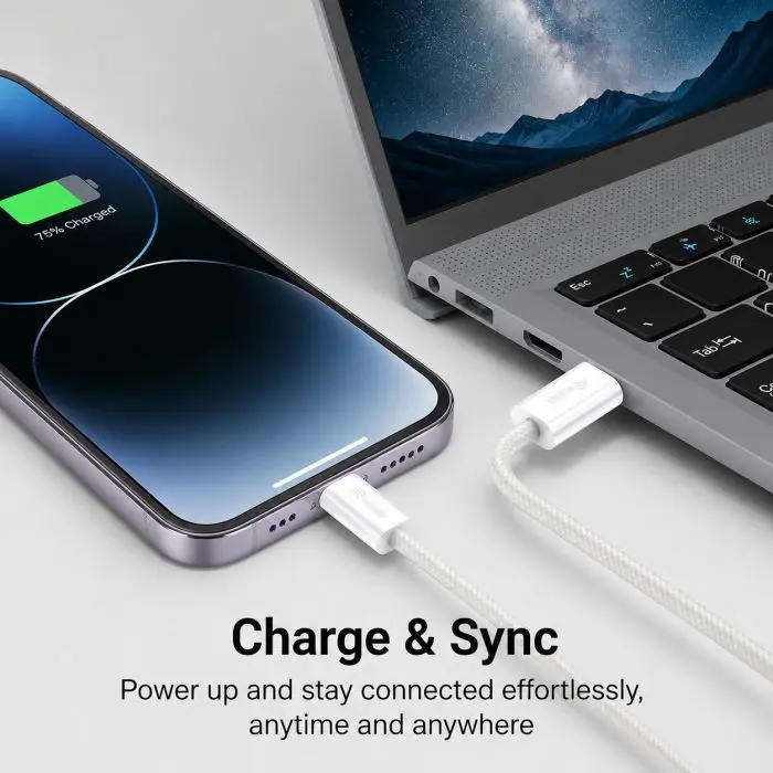Equip USB 2.0 Cable USB-C to USB-C 1m 60W White Photo 10