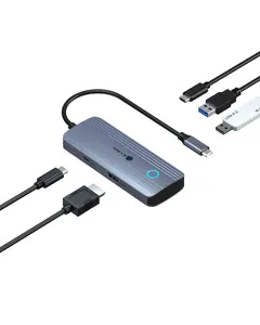 RAIDSONIC Spade Dock 4081 USB 3.2 Gen 1 Type-C Docking Station with Wired Connectivity, 5 Gbit/s Data Transfer Rate, 85 W Power Delivery, and 3840 x 2160 Pixels Maximum Digital Resolution