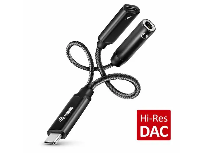 Equip 2 in 1 USB-C to 3.5mm Audio Adapter with 60W PD Photo 4