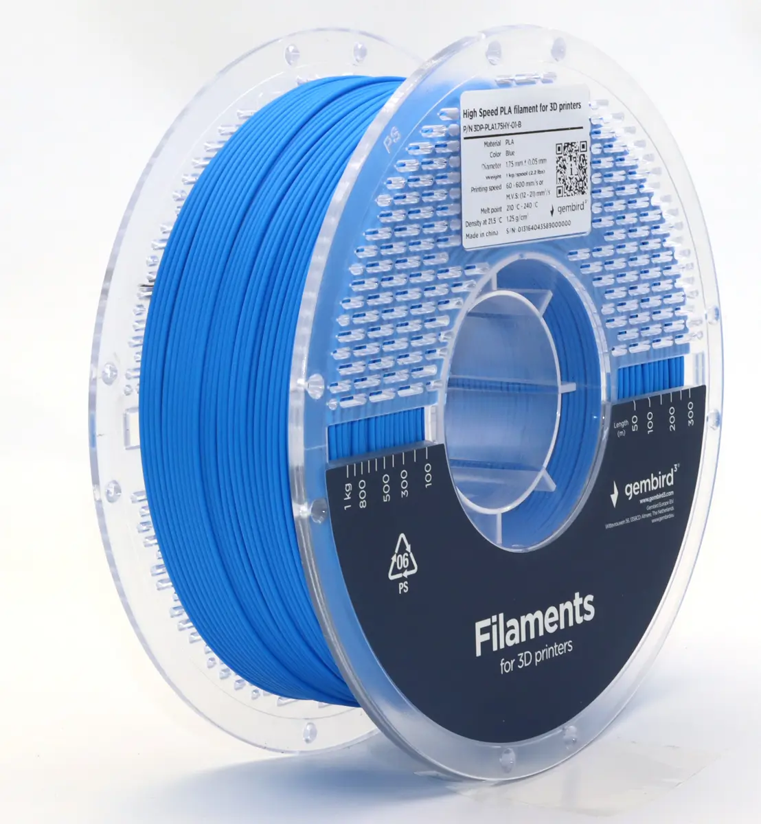 Flashforge PLA филамент 1.75 мм Синий 1 кг Photo 2