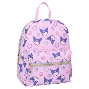 Vadobag Kuromi Sweet On You Skolas mugursoma mākslīgās ādas violetā un rozā krāsā