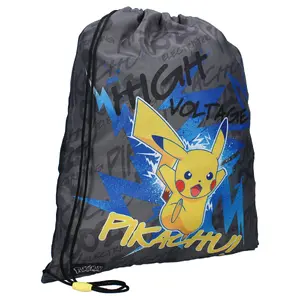 Vadobag Pokémon Gotta Catch 'Em All! Universāla apavu soma melnā krāsā ar multfilmu rakstu