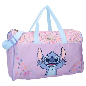 Vadobag Stitch Spring Smiles Travel Duffel Soft Shell Purple, Pink