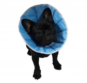 Grande Finale Size 1.5 Blue Post-Operative Fabric Collar for Pets