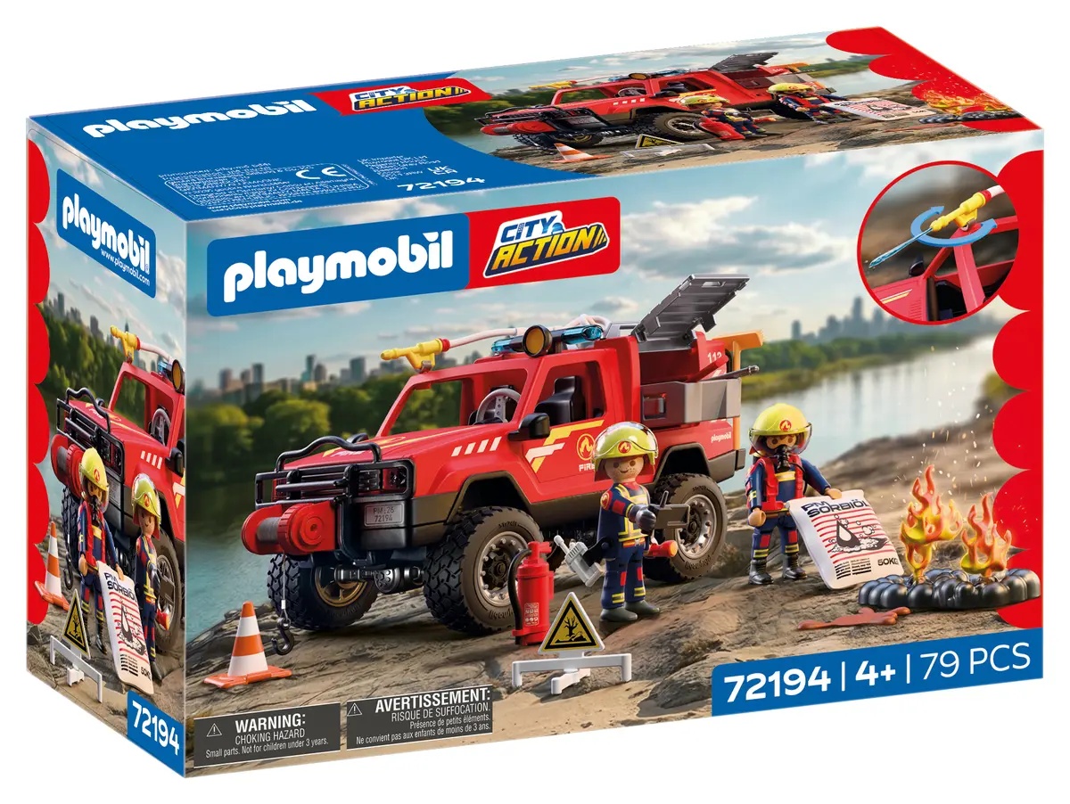 PLAYMOBIL Ugunsdzēsības pikaps Rotaļlieta 72194 Daudzkrāsains