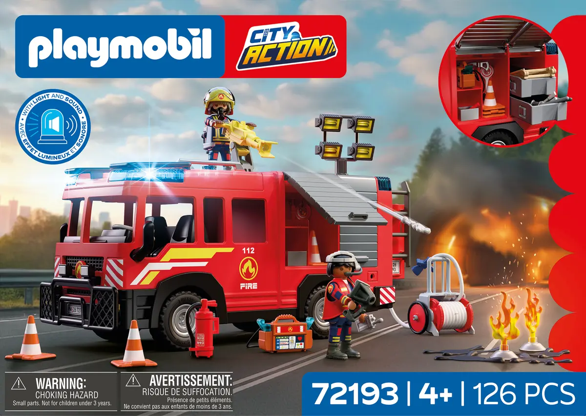 PLAYMOBIL Ugunsdzēsības glābšanas auto 72193 daudzkrāsaina