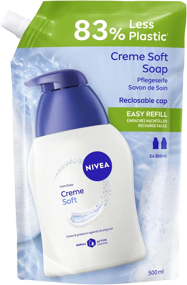 NIVEA Creme Soft Šķidrās ziepes 500 ml Photo 2