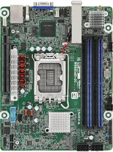 ASROCK W880D4ID-2Q Motherboard Intel W880 LGA 1851 Mini ITX with DDR5 Support and 25 Gigabit Ethernet