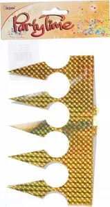 Arpex Korona złota Golden Costume Crown Party Accessory