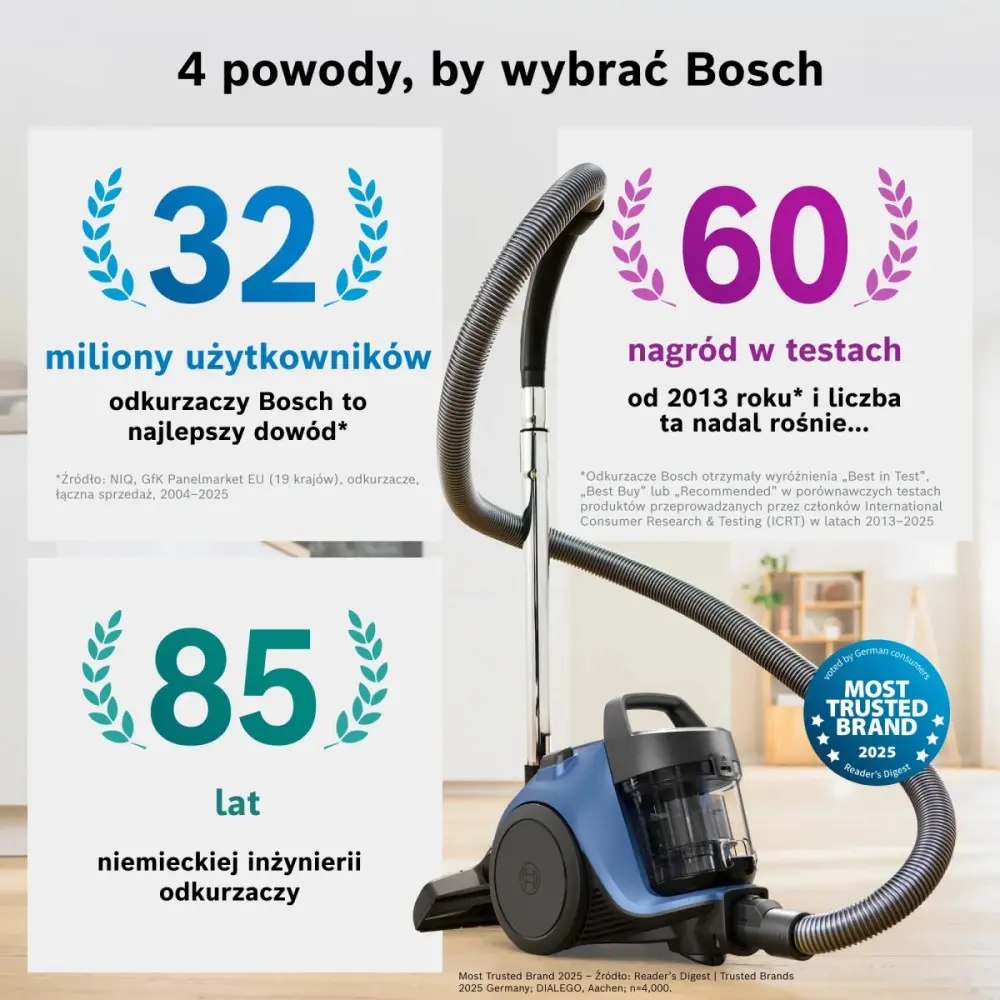 Bosch Serie 2 BGC05LBU2 putekļu sūcējs Photo 16