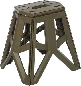 Camping chair LA-KA-PE Tom 4-leg olive color with 120 kg maximum weight capacity