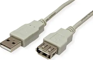 Secomp STANDARD USB 2.0 Extension Cable Type A-A Male to Female Beige 3m 11.55.3113