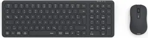 Hama WKM-300 Wireless Keyboard and Mouse Set RF Wireless and Bluetooth QWERTZ German Layout Scissor Keys 100 Keys Black Office